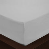 Park Avenue 1000TC Cotton Blend Sheet & Pillowcases Set Hotel Quality Bedding - Single - Silver